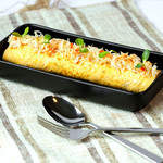 Омлет с мясом камчатского краба/Omlette with Kamchatka crab meat