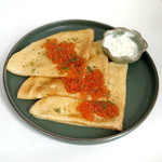 Блинчики с красной икрой / Pancakes with Red Caviar