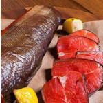 Нерка холодного копчения, балык / Cold smoked sockeye salmon, balyk